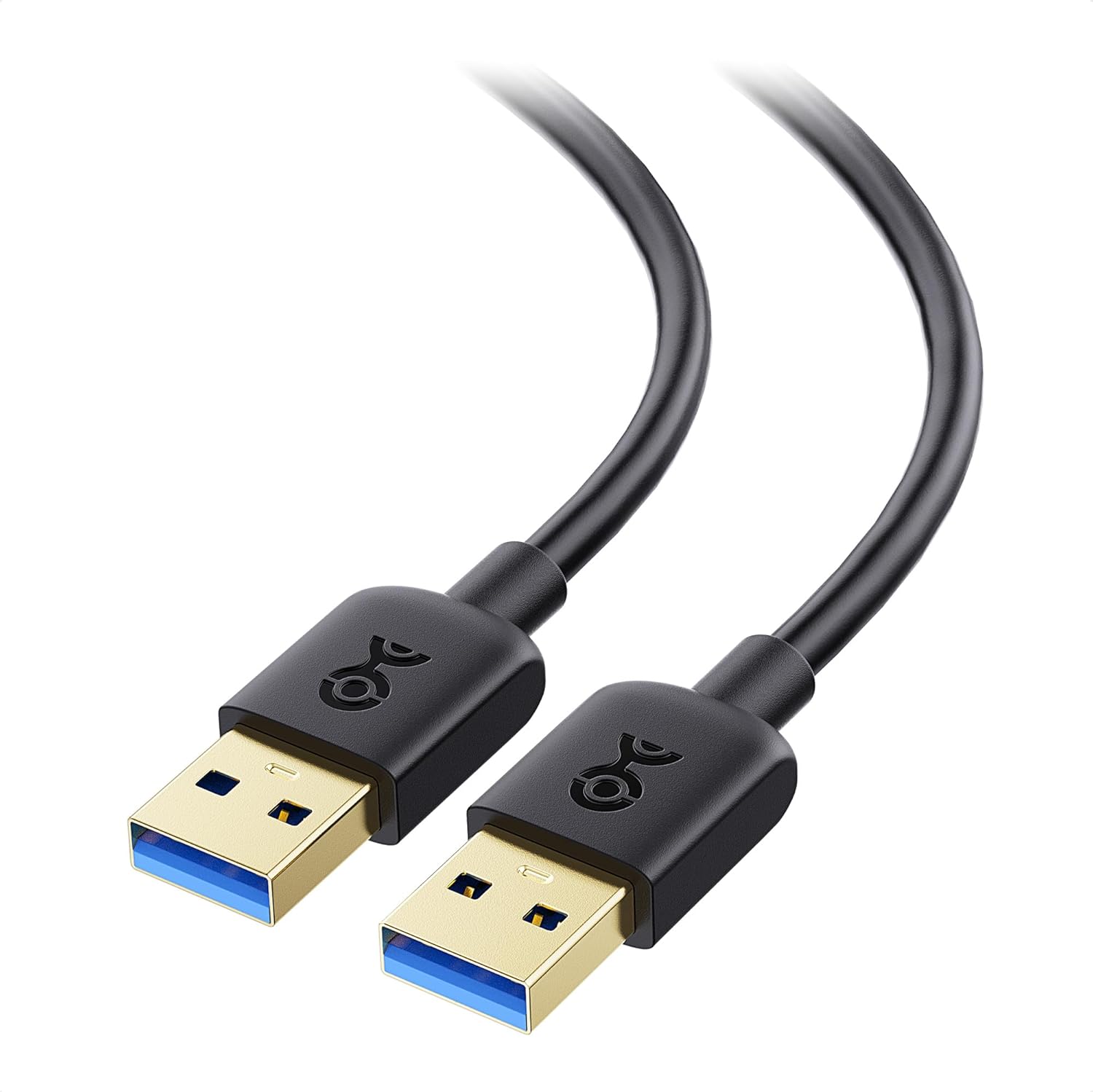 Amazon.com: Cable Matters Long USB 3.0 Cable 15ft, USB to USB Cable/USB A to USB A Cable/Male to Male USB Cord/Double USB Cord in Black : Electronics
