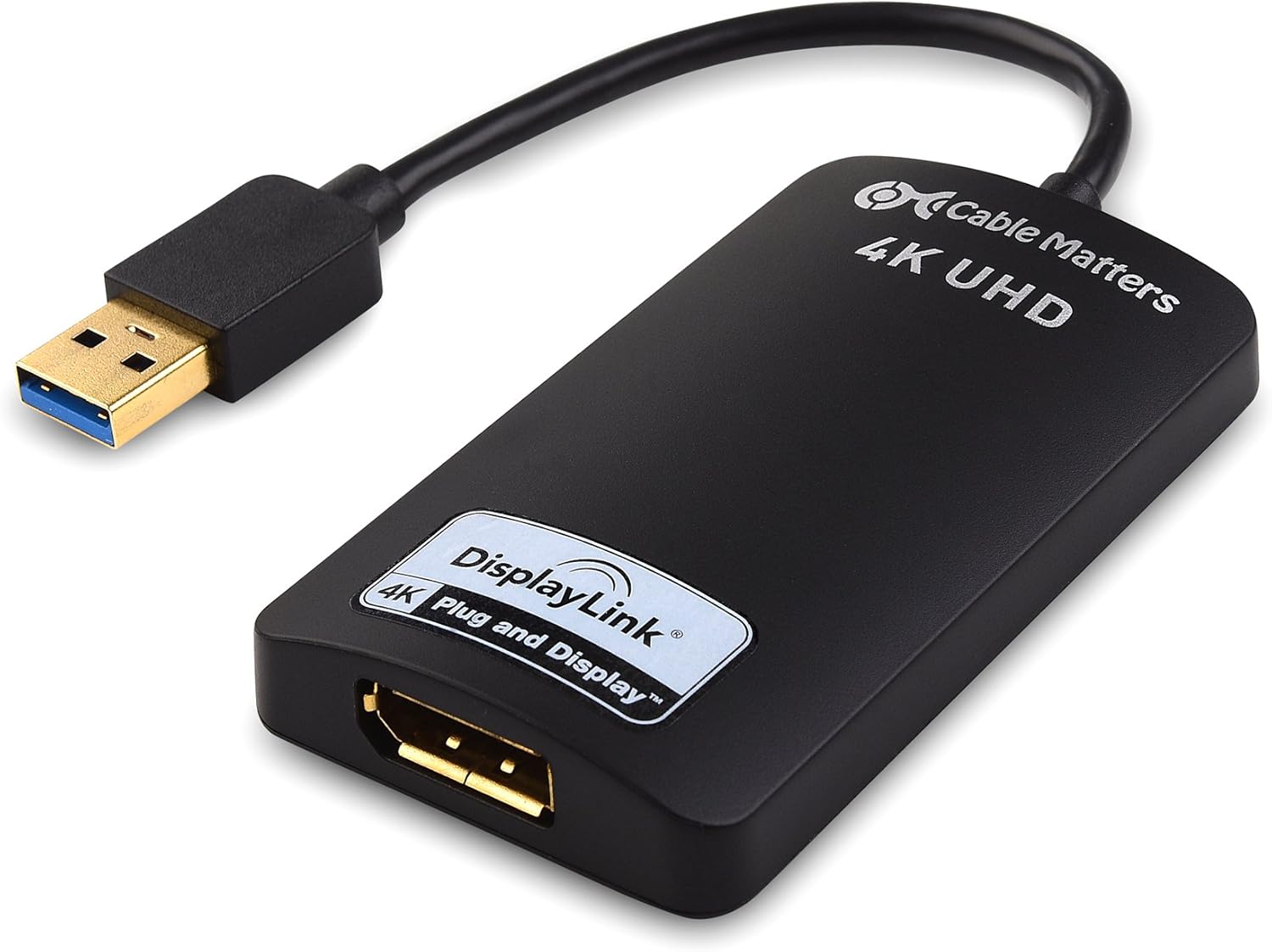 Amazon.com: Cable Matters USB to 4K DisplayPort Adapter, USB 3.0 to DisplayPort, USB3 to DP Adapter for Windows : Electronics