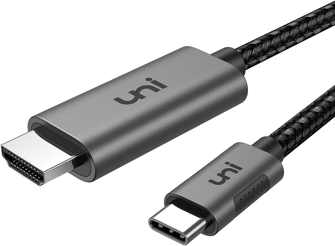 Amazon.com: uni USB C to HDMI Cable for Home Office 6ft (4K@60Hz), USB Type C to HDMI Cable, Thunderbolt 4/3 Compatible with iPhone 15 Pro/Max, MacBook Pro/Air 2023, iPad Pro, Surface Book 2, Galaxy S24 : Electronics