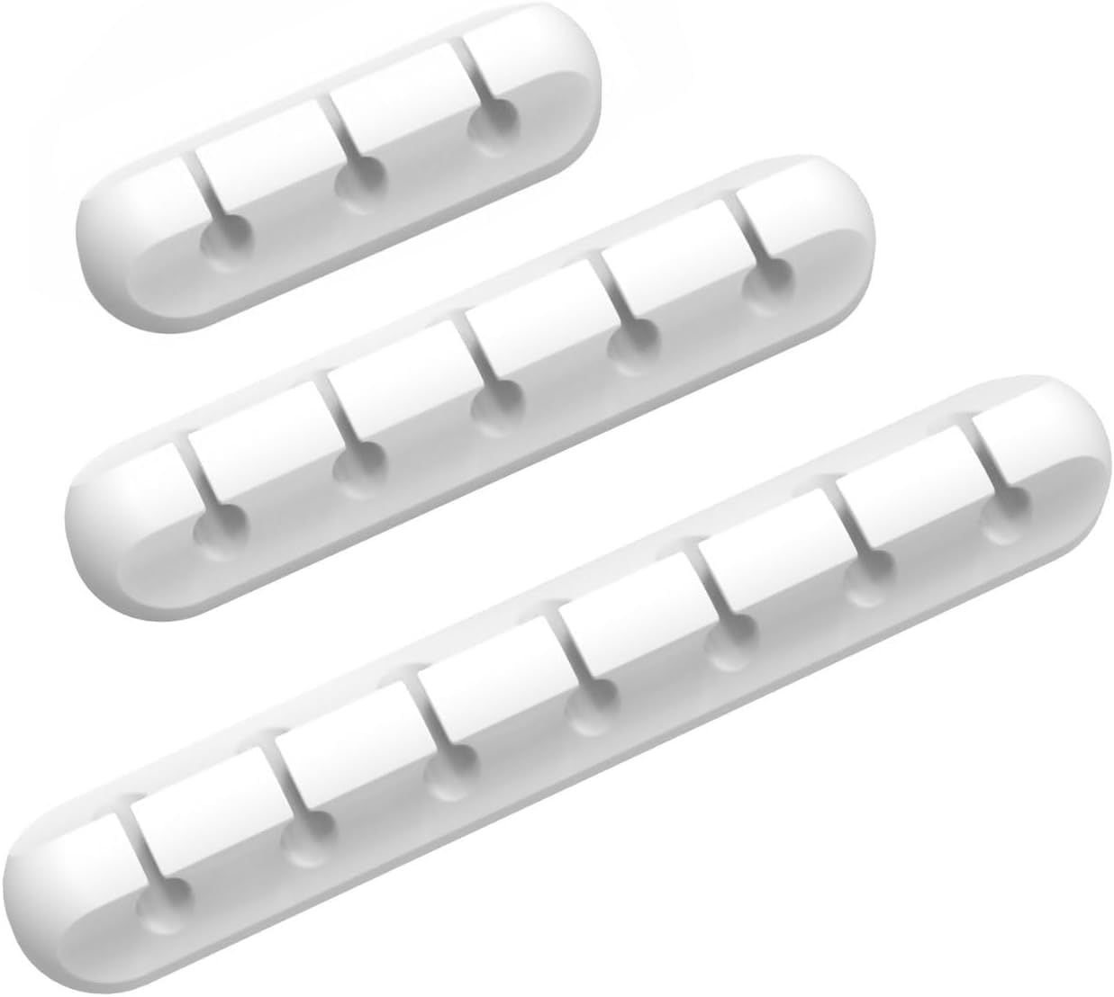 Amazon.com: INCHOR Cord/Cable Organizer White Cord Holder, Wire Organizer USB Cable Management Cord Keeper, 3 Packs Cable Clips for Car Home and Office (7, 5, 3 Slots) : Electronics