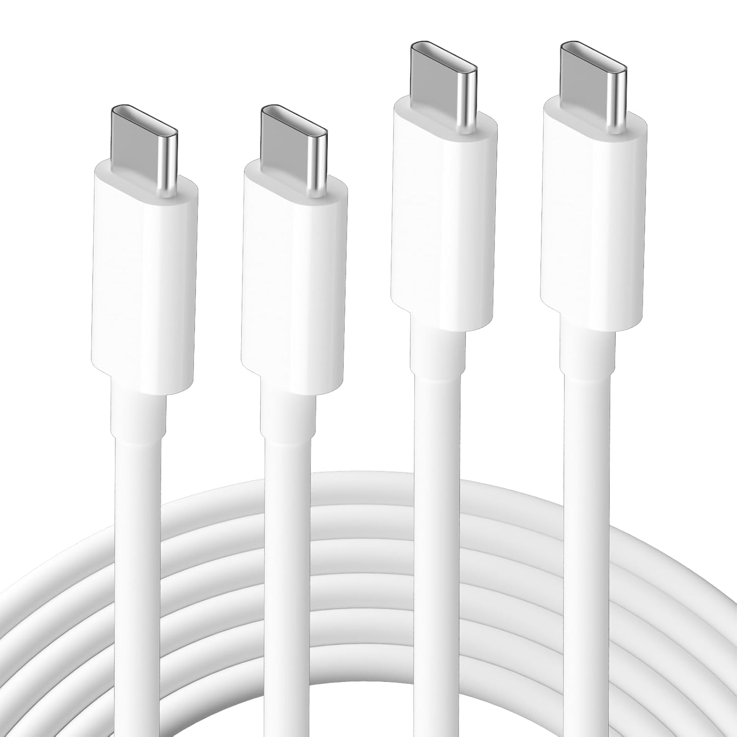 Amazon.com: 60W Ultra-Power USB C to USB C Fast Charging Cable 6ft, 2-Pack Anti-Tangle Type C Charger Cord for Home Office Travel(White) : Electronics