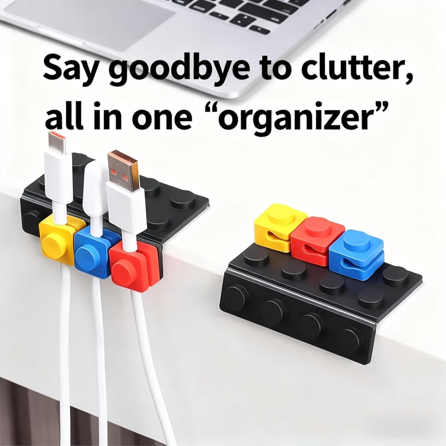 Amazon.com: Cable Clips for Desk Cute Block Cord Organizer, Charging Wire Holder and Cable Management Clips for Phone Lines, USB Leads and Charger Cords, Fun Cable Saver for Home Office Kitchen : Tools & Home Improvement